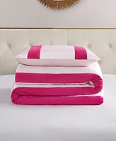 Juicy Couture Velvet Stripe on Satin -Pc. Comforter Set