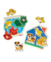 Melissa and Doug Animals Jumbo Knob Wooden Puzzle Set