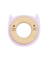 GooseWaddle Lavender Animal Teether Wooden + Silicone