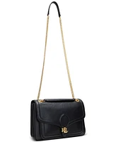 Lauren Ralph Lauren Pebbled Leather Small Bradley Convertible Bag