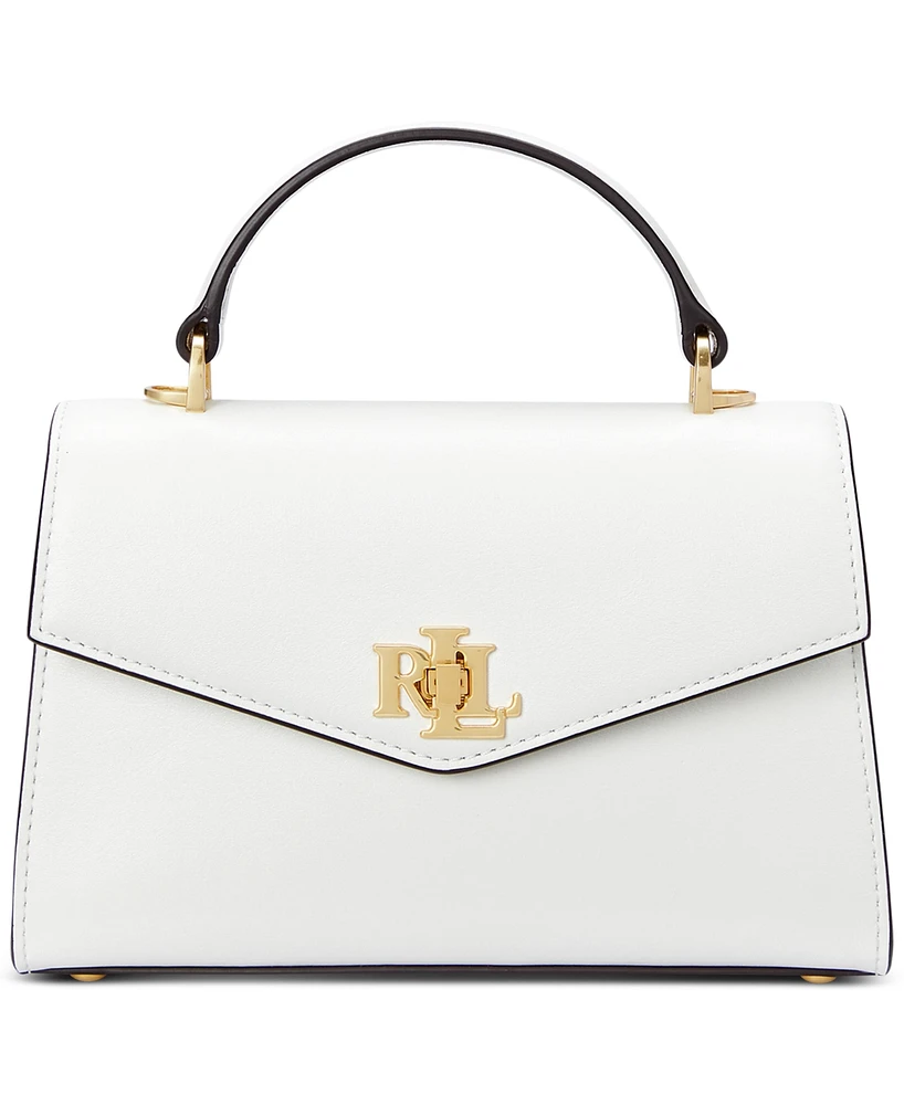 Lauren Ralph Farrah Small Leather Satchel