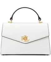 Lauren Ralph Farrah Small Leather Satchel