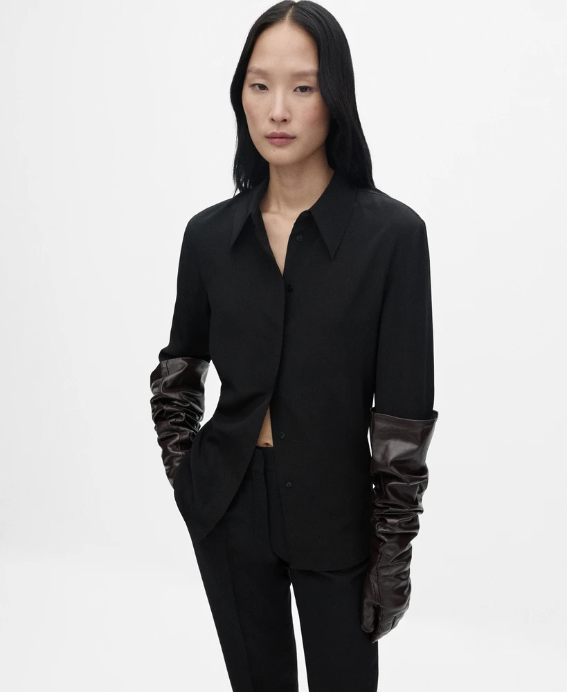 Mango Women's Silk Shirt