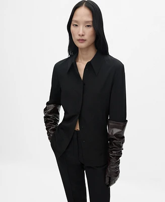 Mango Women's Silk Shirt