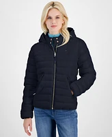 Tommy Hilfiger Women's Hooded Zip-Front Puffer Jacket
