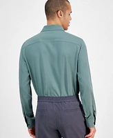 Alfani Men's Slim Fit 4-Way Stretch Dress Shirt, Created for Macy's