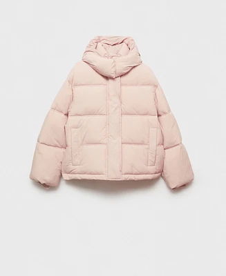 Mango Women's Hood Quilted Coat