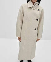 Mango Women's Double-Breasted Wool Coat