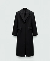 Mango Women's Structured Wool Coat