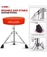 5 Core Drum Throne Padded Adjustable Guitar Stool Drummer Seat for Adults & Kids