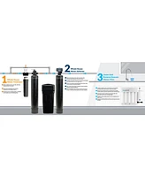 Aquasure Signature Elite | 1,500,000 Gallons Whole House Water Filter Treatment Bundle with 64,000 Grains Softener, 75 Gpd Reverse Osmosis System