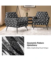 Hulala Home Lorenz Modern Armchair with Metal Legs