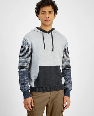 Sun + Stone Men's Tao Patterned Hoodie, Exclusively at Macy's