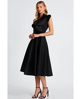 Quiz Women's One Shoulder Frill Detail Skater Dress