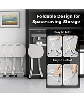 Gouun Folding Stool with Built-in Handle for Adults-4 Pieces