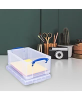 Really Useful Box 9L Plastic Storage Container w/Snap Lid & Clip Lock Handles