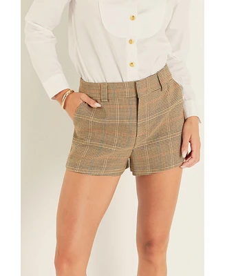 English Factory Women's Glen Check Shorts