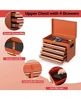 2 1 Tool Chest & Cabinet with Sliding Drawers Rolling Garage Organizer