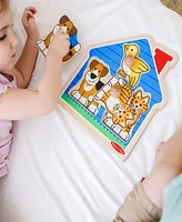 Melissa and Doug Animals Jumbo Knob Wooden Puzzle Set