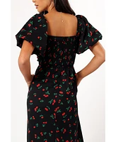 Petal and Pup Women's Chlo Puff Sleeve Midi Dress