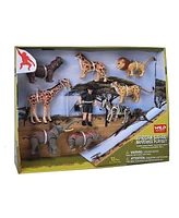 Wild Republic Moveable Box Set Safari Figurines, 9 Pieces