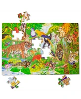 Melissa and Doug Rainforest Floor Puzzle, 48 Pieces