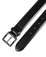 Tommy Hilfiger Men's Genuine Leather Two-Tone Buckle Dress Belt