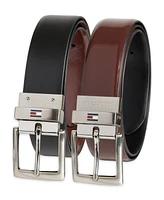 Tommy Hilfiger Men's Two-in-One Reversible Leather Dress Belt