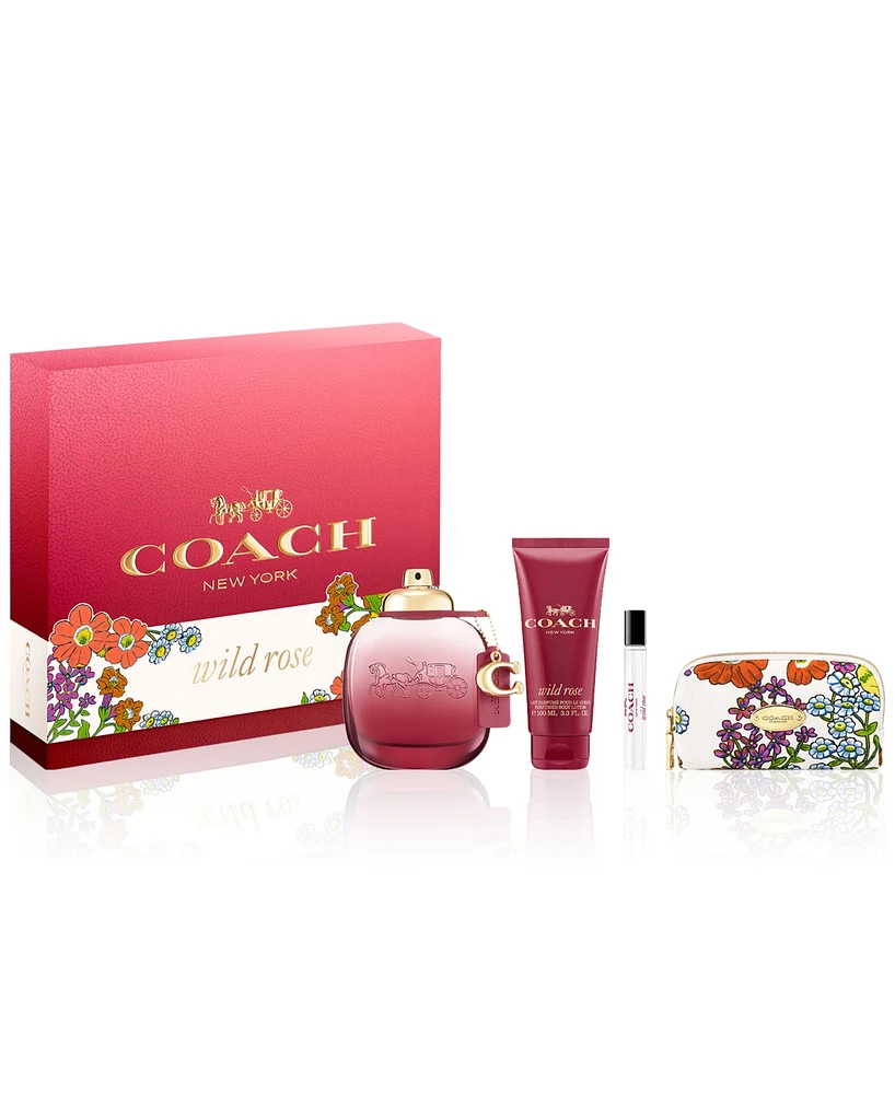 Coach 4-Pc. Coach Wild Rose Eau de Parfum Gift Set