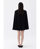 Nocturne Women's Cape Sleeve Mini Dress