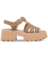 Dolce Vita Women's Latice Peep-Toe Fisherman Sandals