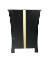 Kings Brand Furniture Hiland Bar Cabinet Wine Storage With Glass Holders & Drawer