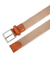 Tommy Hilfiger Men's Giftable Boxed Fully Adjustable Stretch Casual Braided Belt