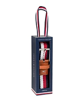 Tommy Hilfiger Men's Giftable Boxed Fully Adjustable Stretch Casual Braided Belt