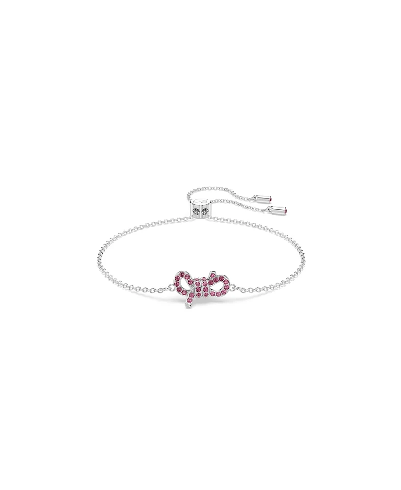 Swarovski Lifelong Bow Rhodium Plated Bracelet