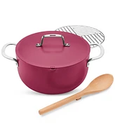 The Cellar 6-Qt. Ceramic Nonstick Complete Stock Pot, Exclusively at Macy's