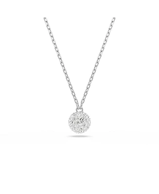 Swarovski Round Cut and Sphere Rhodium Plated Dextera Pendant Necklace