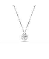 Swarovski Round Cut and Sphere Rhodium Plated Dextera Pendant Necklace