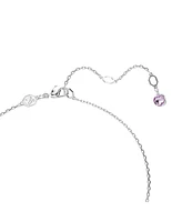 Swarovski Mixed Cuts Rhodium Plated Gema Y Pendant Necklace