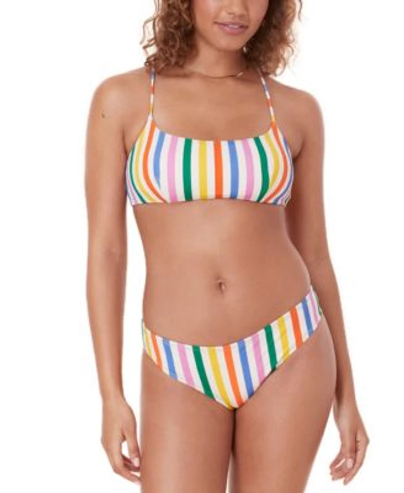 Andie Womens Fiji Striped Bikini Top Bottoms