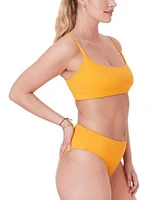 Andie Womens Maui Ribbed Bikini Top Bottoms