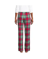 Lands' End Women's Print Flannel Pajama Pants