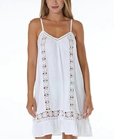 Raviya Women's Eyelet Lace Dress Cover-Up