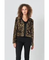 endless rose Women's Sequin Jacket