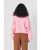 endless rose Women's Cable Knit Sweater