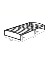 gaomon Bed Frame, Inch Low Profile Platform Bed Frame, Heavy Duty Metal Full Size Bed, Mattress Foundation With Steel Slat Support, Inch