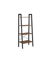 Slickblue 4-Tier Bookshelf Storage Rack, Shelves for Bathroom and Living Room Organization