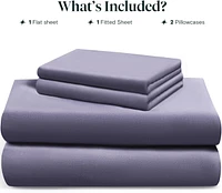 LuxClub Bamboo Sheets - 100% Derived Rayon, Cooling, Ultra Soft