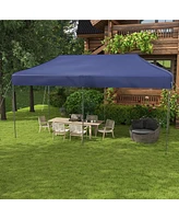 Outsunny 10' x 20' Pop Up Canopy Tent, Height Adjustable Tent