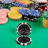 Slickblue The Ultimate Holo Inlay Poker Chips – Premium Clay Composite Set for Authentic Casino-Style Play